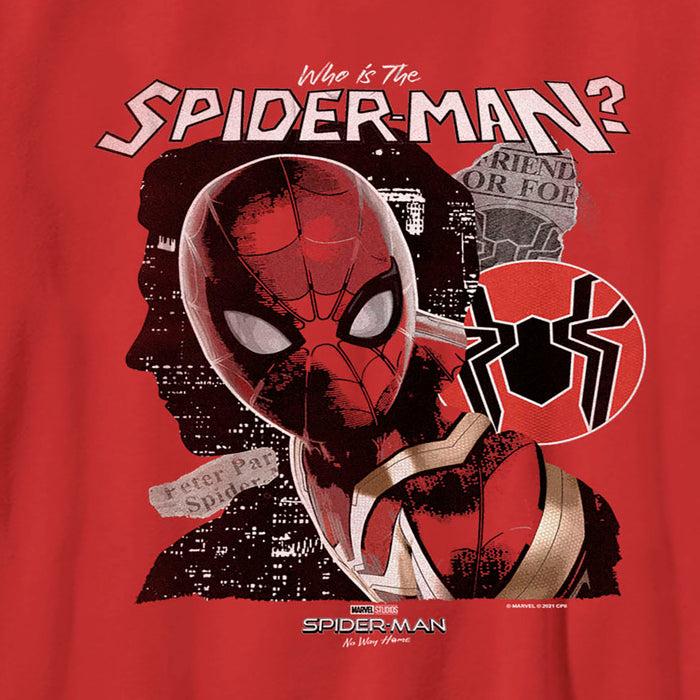 Fifth Sun Boy's Marvel Spider-Man: No Way Home Who Is The Spider-Man T-Shirt