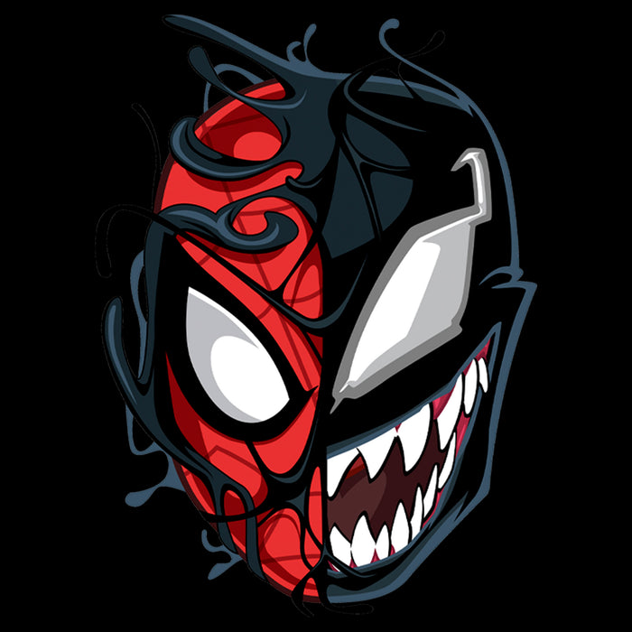 Fifth Sun Boy's Marvel Spider-Man Venom Mask Split T-Shirt