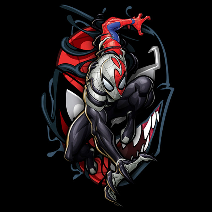 Fifth Sun Boy's Marvel Spider-Man Venom Mask Symbol T-Shirt