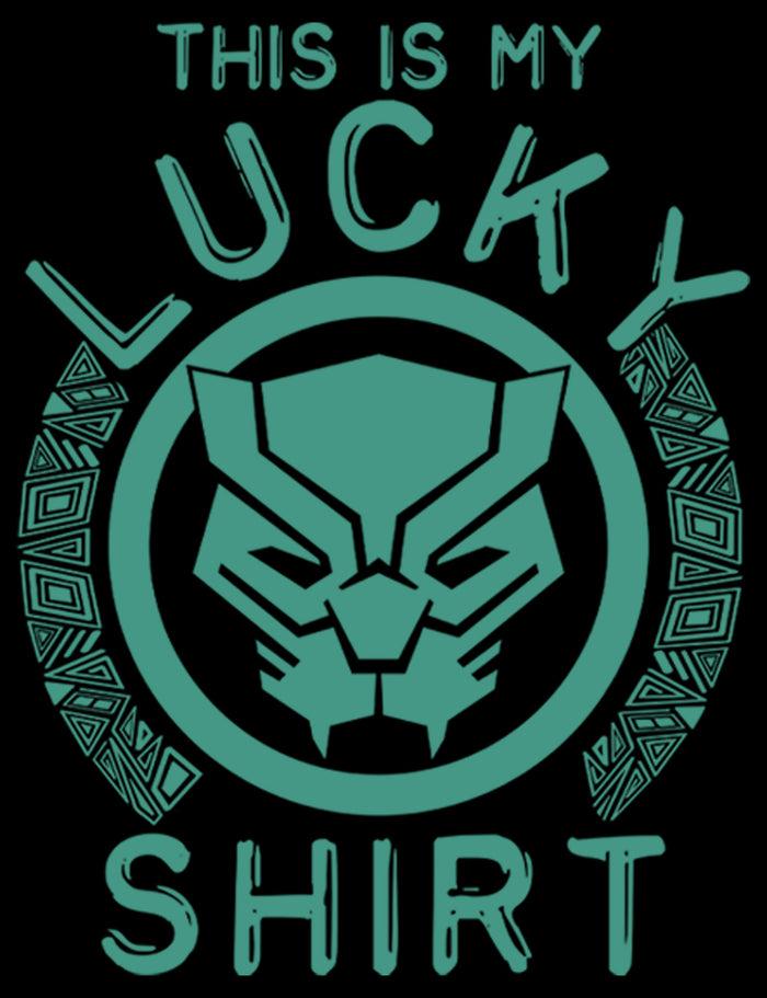 Fifth Sun Boy's Marvel St. Patrick's Day Black Panther Lucky Shirt Pull Over Hoodie