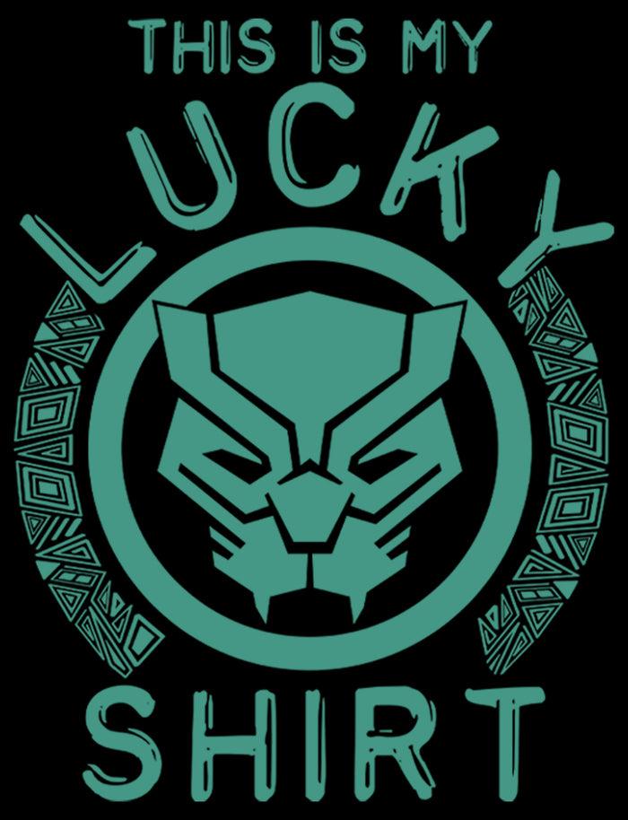 Fifth Sun Boy's Marvel St. Patrick's Day Black Panther Lucky Shirt T-Shirt