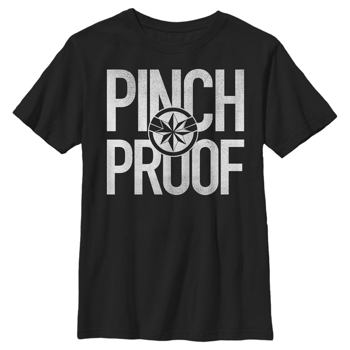 fifth sun Boy's Marvel St. Patrick's Day Captain Marvel Pinch Proof T-Shirt