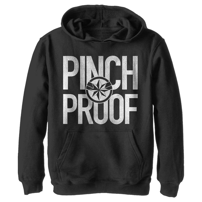 fifth sun Boy's Marvel St. Patrick's Day Captain Marvel Pinch Proof Pull Over Hoodie