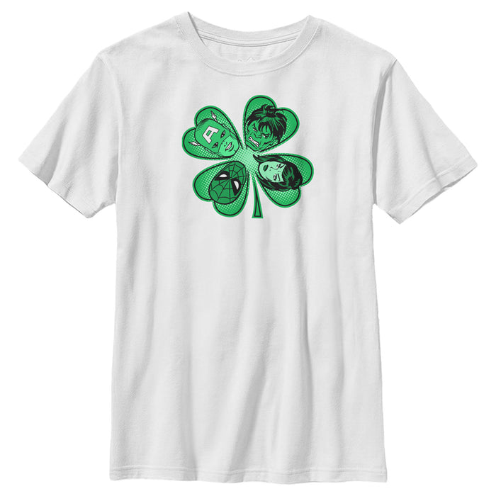 Fifth Sun Boy's Marvel St. Patrick's Day Hero Four-Leaf Clover T-Shirt