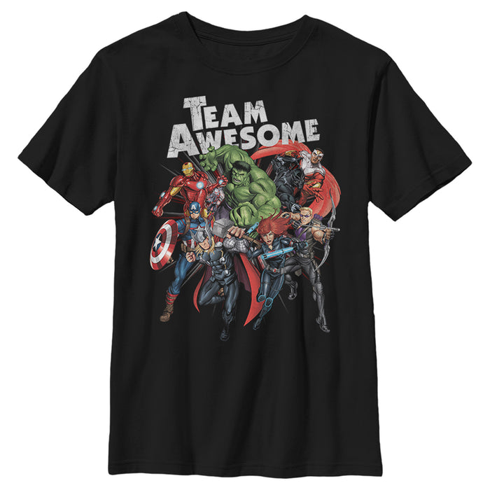fifth sun Boy's Marvel The Avengers Team Awesome T-Shirt