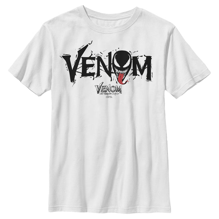 fifth sun Boy's Marvel Venom: Let There be Carnage Black Webs Logo T-Shirt