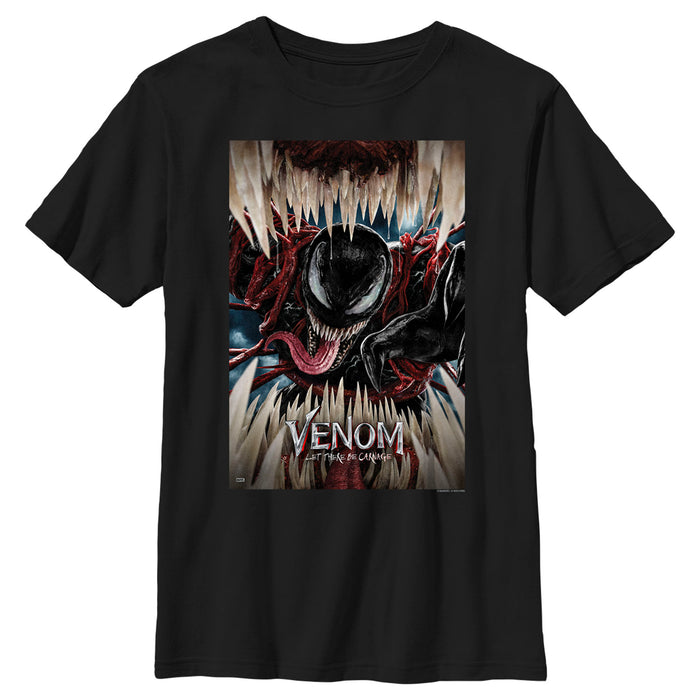 fifth sun Boy's Marvel Venom: Let There be Carnage Razor Teeth T-Shirt