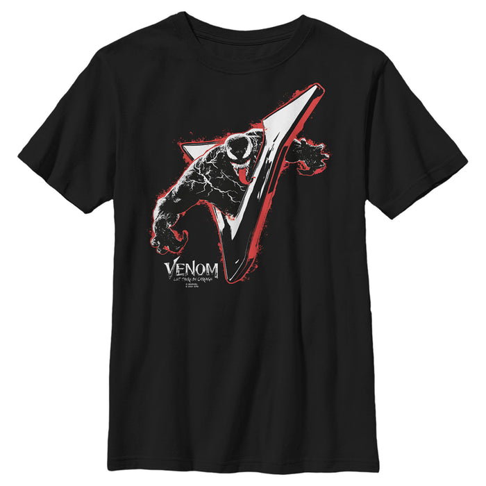 fifth sun Boy's Marvel Venom: Let There be Carnage Shiny V T-Shirt