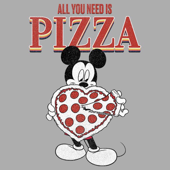 Fifth Sun Boy's Mickey & Friends Mickey Mouse All You Need Is Pizza T-Shirt