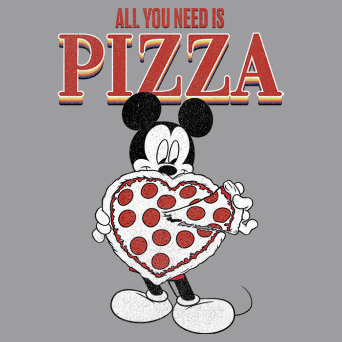 Fifth Sun Boy's Mickey & Friends Mickey Mouse All You Need Is Pizza Pull Over Hoodie