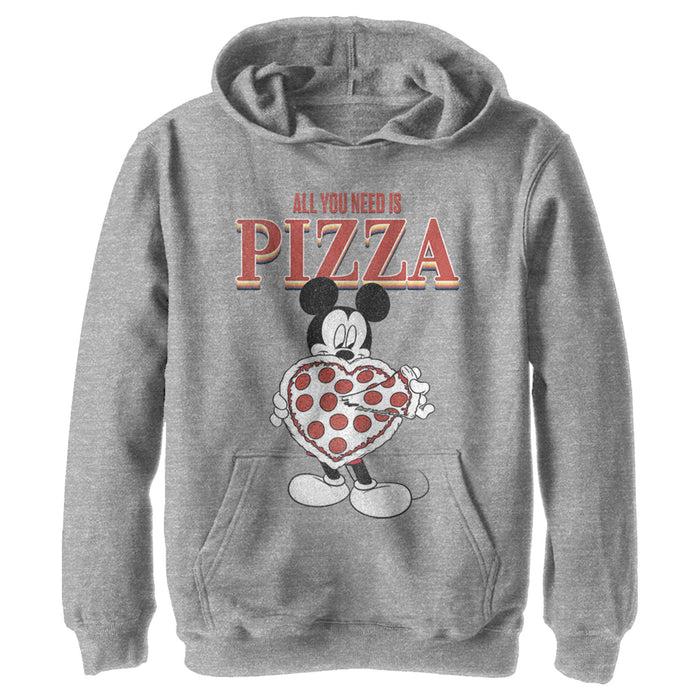 fifth sun Boy's Mickey & Friends Mickey Mouse All You Need is Pizza Pull Over Hoodie
