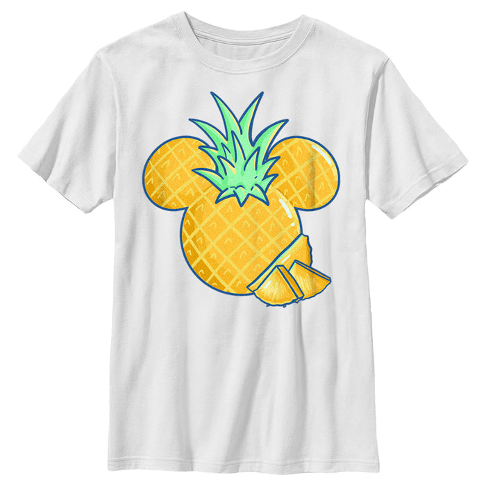 Fifth Sun Boy's Mickey & Friends Mickey Mouse Cut Pineapple Silhouette T-Shirt