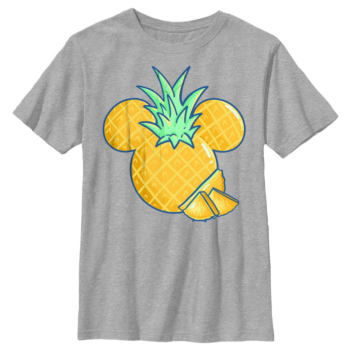 fifth sun Boy's Mickey & Friends Mickey Mouse Cut Pineapple Silhouette T-Shirt