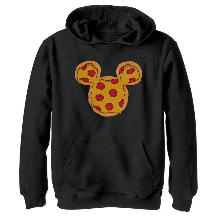 fifth sun Boy's Mickey & Friends Mickey Mouse Pizza Silhouette Pull Over Hoodie
