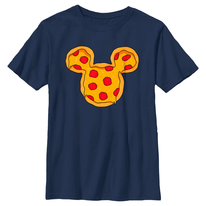 Fifth Sun Boy's Mickey & Friends Mickey Mouse Pizza Silhouette T-Shirt