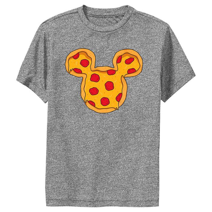 fifth sun Boy's Mickey & Friends Mickey Mouse Pizza Silhouette Performance Tee