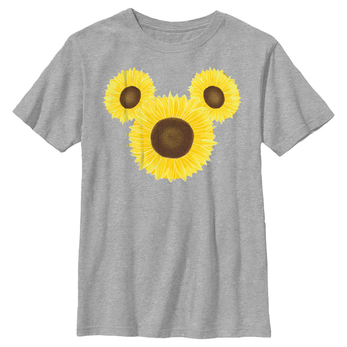 fifth sun Boy's Mickey & Friends Mickey Mouse Sunflower Silhouette T-Shirt