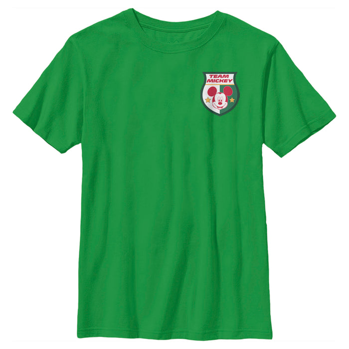fifth sun Boy's Mickey & Friends Team Mickey Badge Mexico T-Shirt