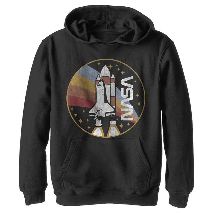 fifth sun Boy's NASA Rainbow Launch Pull Over Hoodie