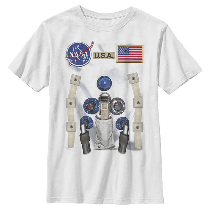 fifth sun Boy's NASA U.S.A. Astronaut Suit Costume T-Shirt