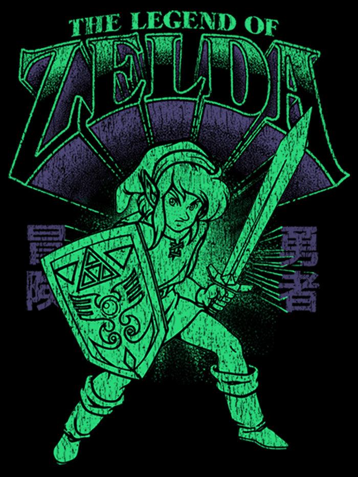 Fifth Sun Boy's Nintendo Adventure Of Link Pull Over Hoodie