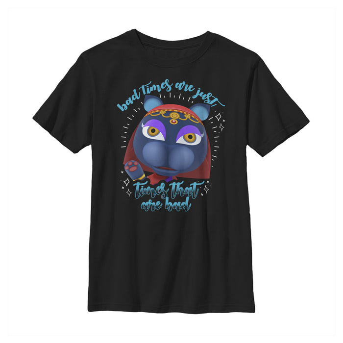 fifth sun Boy's Nintendo Animal Crossing Bad Times Are Just Times That Are Bad T-Shirt