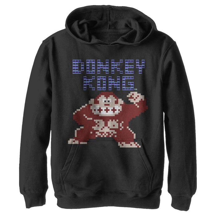 fifth sun Boy's Nintendo Donkey Kong Arcade Pull Over Hoodie