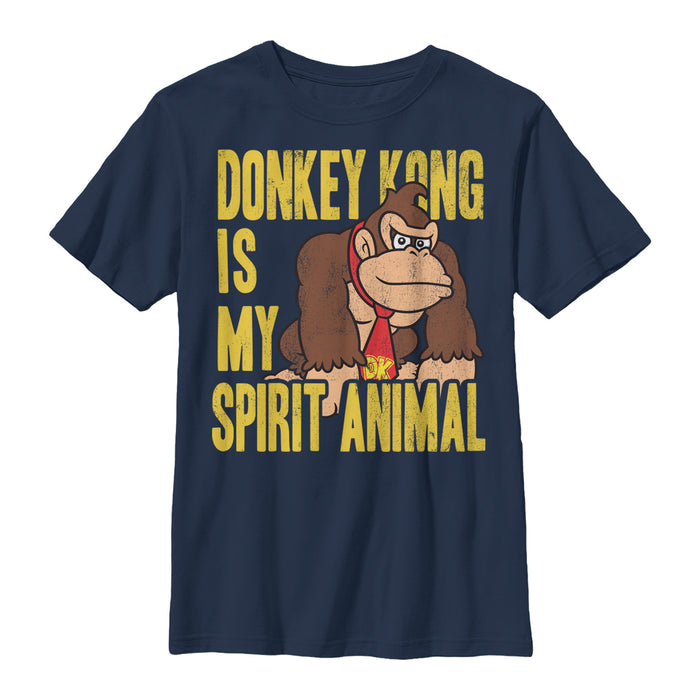 fifth sun Boy's Nintendo Donkey Kong is My Spirit Animal T-Shirt