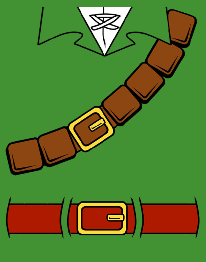 Fifth Sun Boy's Nintendo Halloween Link Belt Costume T-Shirt