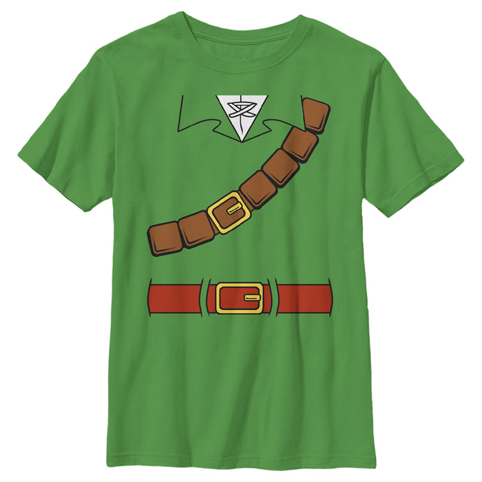 fifth sun Boy's Nintendo Halloween Link Belt Costume T-Shirt