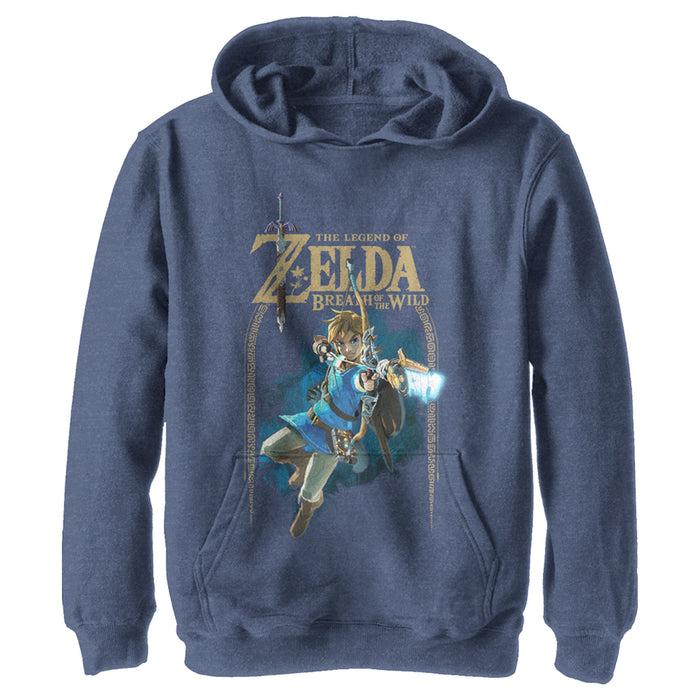 fifth sun Boy's Nintendo Legend of Zelda Breath of the Wild Arch Pull Over Hoodie