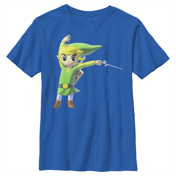 fifth sun Boy's Nintendo Legend of Zelda Cartoon Link T-Shirt