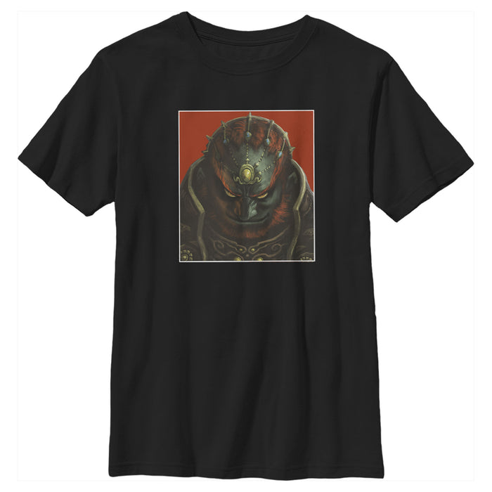 fifth sun Boy's Nintendo Legend of Zelda Ganon Portrait T-Shirt
