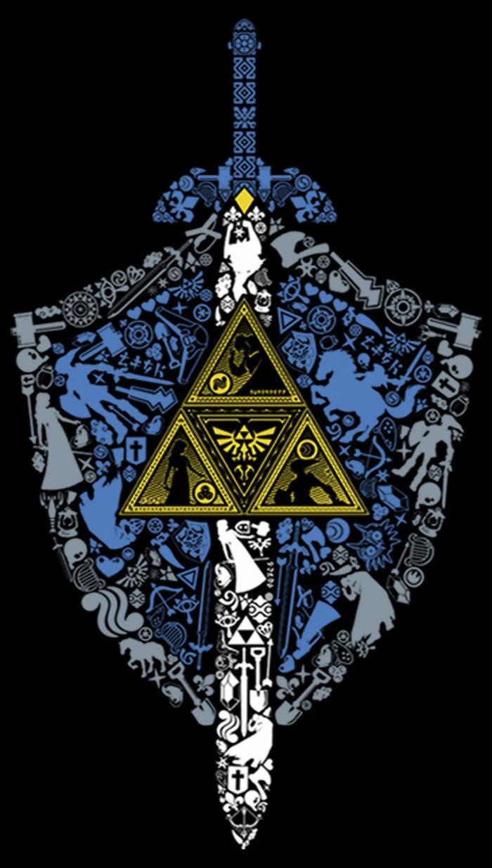 Fifth Sun Boy's Nintendo Legend Of Zelda Hidden Pattern Pull Over Hoodie