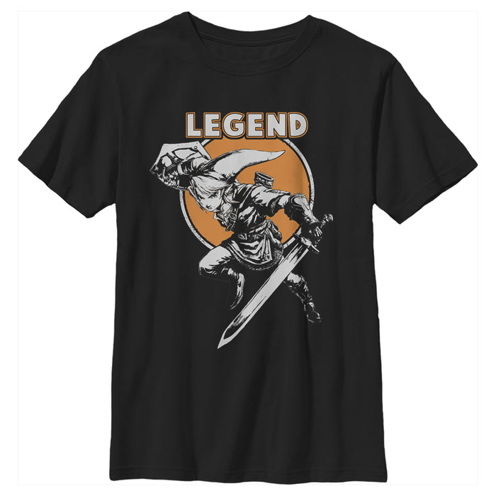 fifth sun Boy's Nintendo Legend of Zelda Link Hero T-Shirt