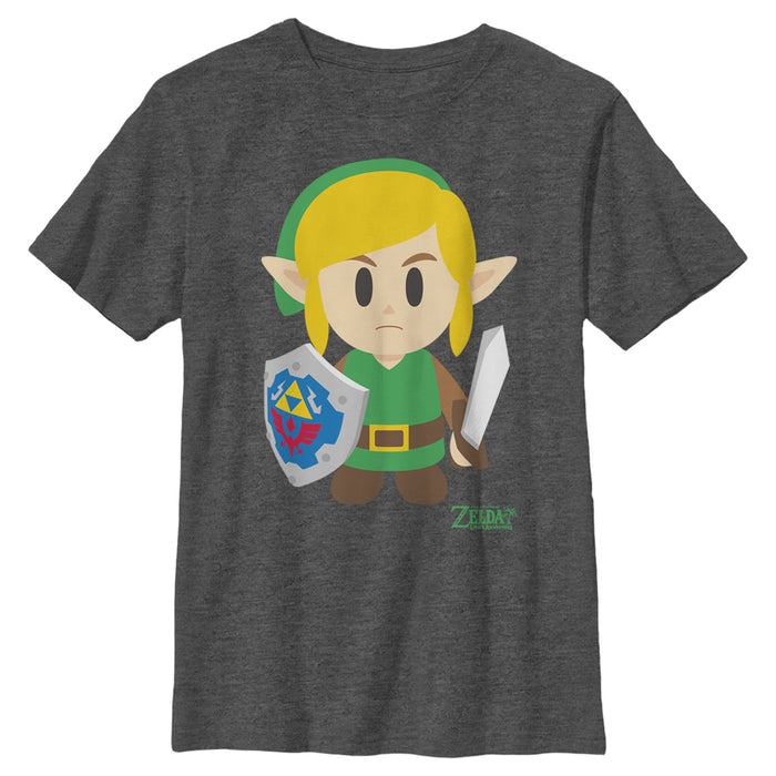fifth sun Boy's Nintendo Legend of Zelda Link's Awakening Avatar T-Shirt