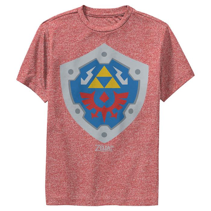 fifth sun Boy's Nintendo Legend of Zelda Link's Awakening Hylian Shield Performance Tee