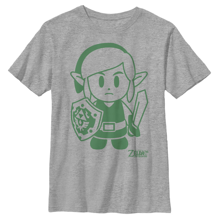 fifth sun Boy's Nintendo Legend of Zelda Link's Awakening Sleek Avatar T-Shirt