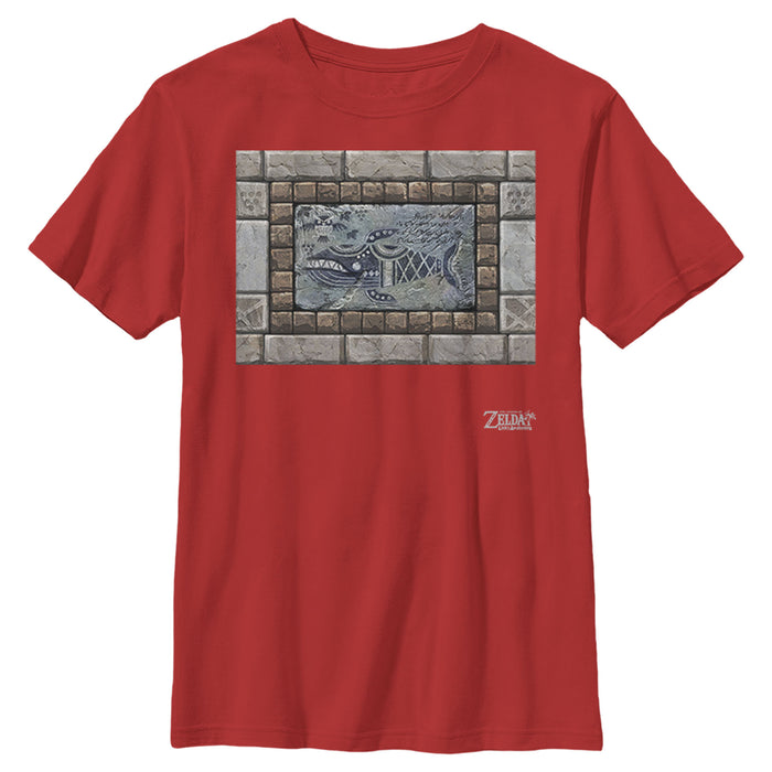 Fifth Sun Boy's Nintendo Legend Of Zelda Link's Awakening Whale Stone Tablet T-Shirt