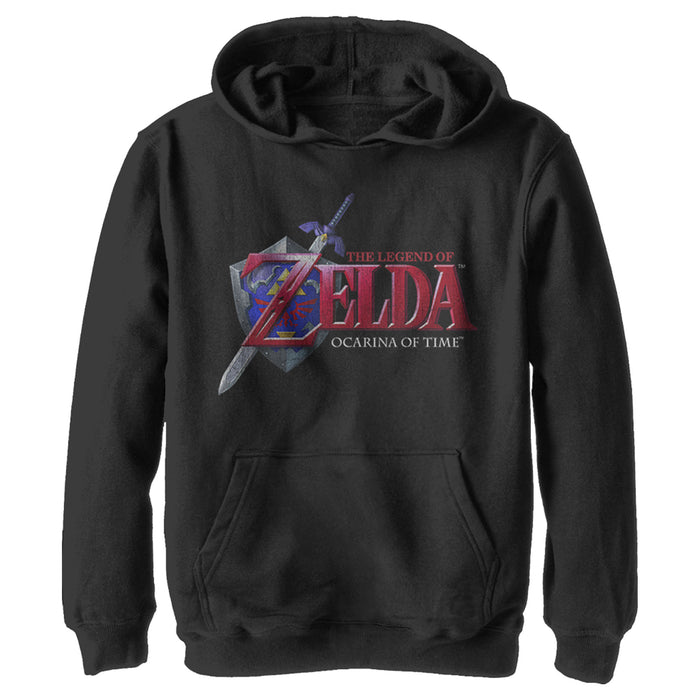 fifth sun Boy's Nintendo Legend of Zelda Ocarina of Time Pull Over Hoodie