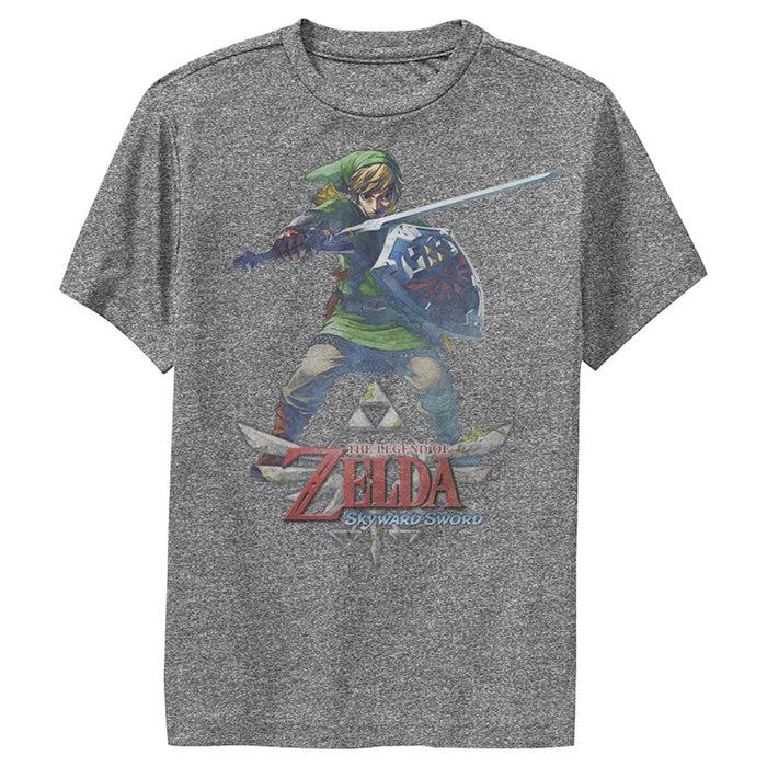 fifth sun Boy's Nintendo Legend of Zelda Performance Tee