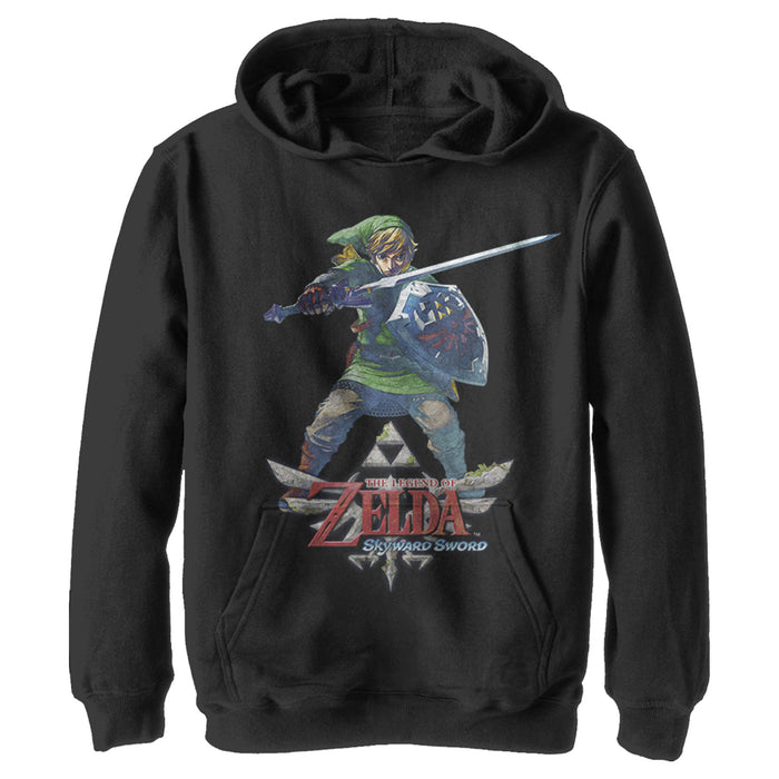 fifth sun Boy's Nintendo Legend of Zelda Pull Over Hoodie
