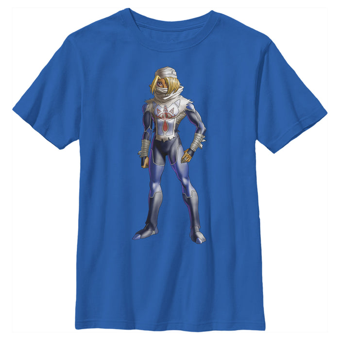 fifth sun Boy's Nintendo Legend of Zelda Sheik Pose T-Shirt