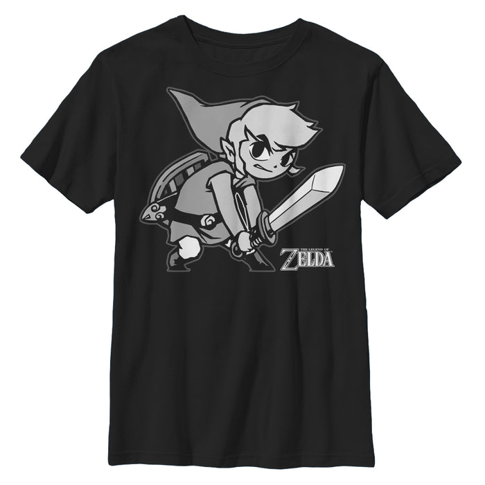 fifth sun Boy's Nintendo Legend of Zelda Spirit Tracks Link T-Shirt
