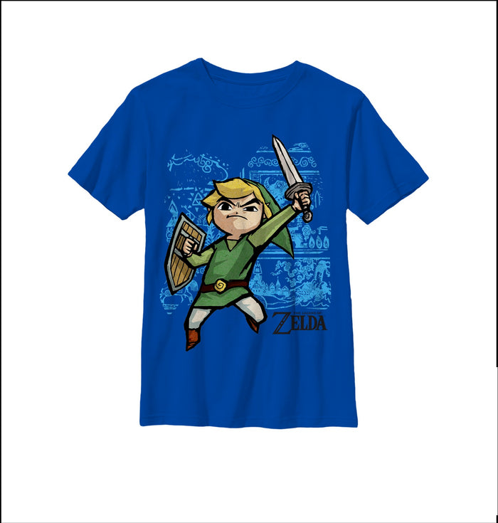 fifth sun Boy's Nintendo Legend of Zelda Spirit Tracks T-Shirt