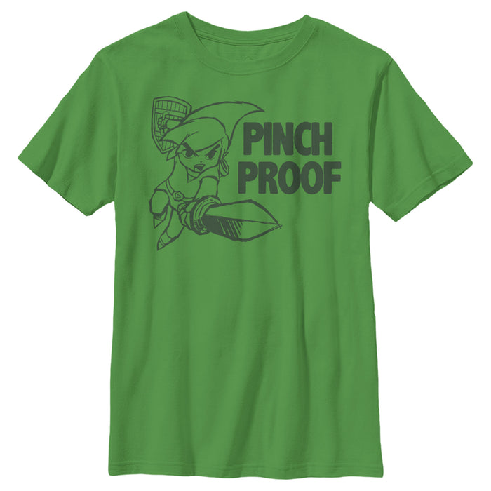 fifth sun Boy's Nintendo Legend of Zelda St. Patrick's Day Link Pinch Proof T-Shirt