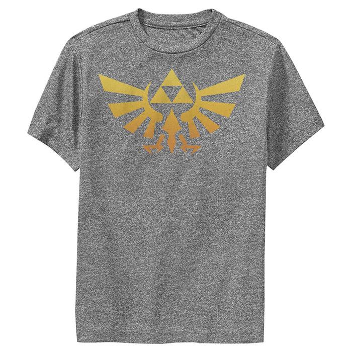 fifth sun Boy's Nintendo Legend of Zelda Triforce Fade Performance Tee