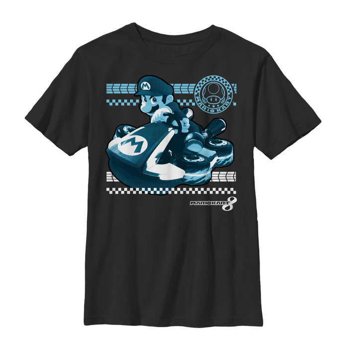 fifth sun Boy's Nintendo Mario Kart 8 Fierce T-Shirt