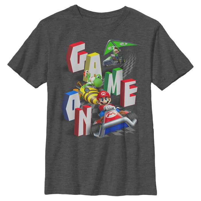 fifth sun Boy's Nintendo Mario Kart Game On T-Shirt