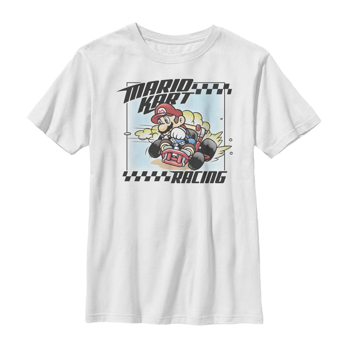fifth sun Boy's Nintendo Mario Kart Racing Frame T-Shirt